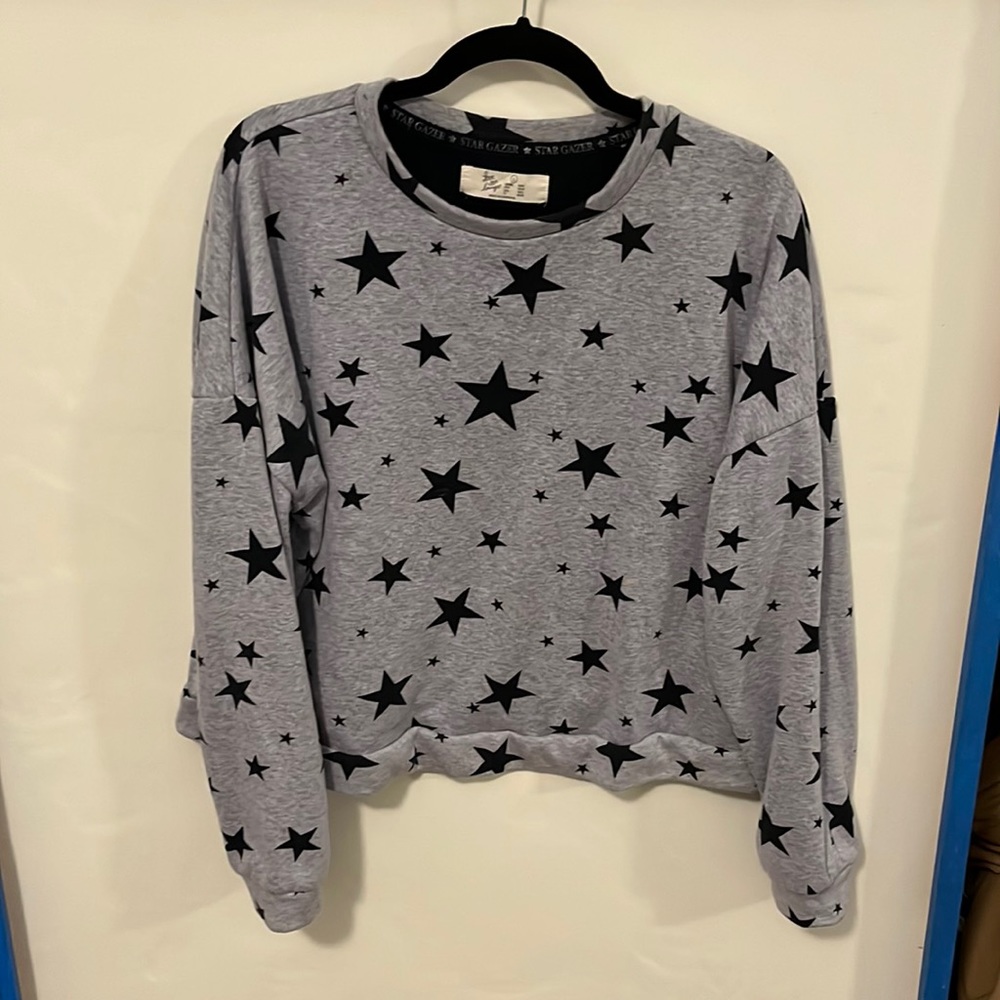Stars pullover fleece sweater